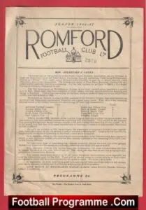 Walthamstow Avenue v Tilbury 1947 – Essex Senior Cup at Romford
