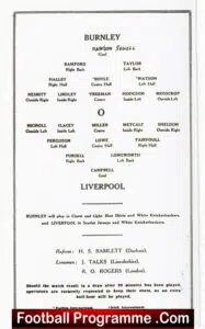 Burnley v Liverpool 1914 – FA Cup Final Programme – Reprint