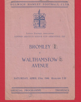 Bromley v Walthamstow Avenue 1946 – 1940’s