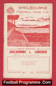 Shelbourne v Limerick 1955 – Ireland