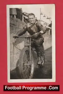 Newcross Speedway Ron Johnson Original Old 1930s Photograph 30s