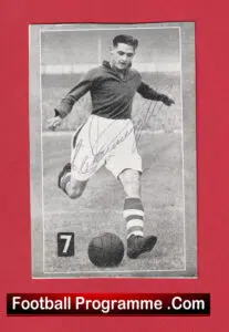Everton Football Club Eddie Wainwright Autograph Signed Picture 1940’s