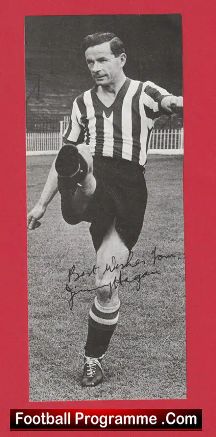 Sheffield United Jimmy Hagan Autograph Signed Picture 1940s
