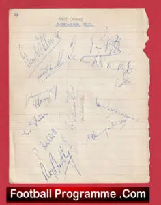 Chelsea Football Club Multi Signed Autographed Picture 1954 1955 Champions