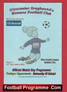 Gloucester Greyhounds v Bristol University 2001 – Womens Football Ladies