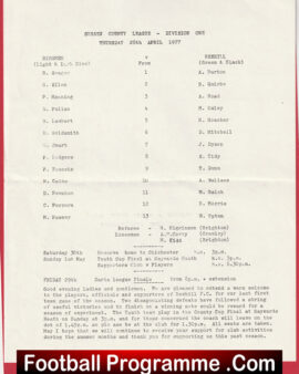 Ringmer v Bexhill 1977 – Sussex County League