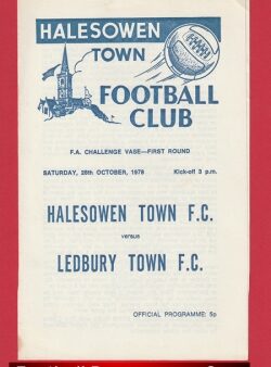 Halesowen Town v Ledbury Town 1978