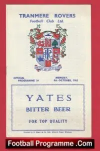 Tranmere Rovers v Wrexham 1962