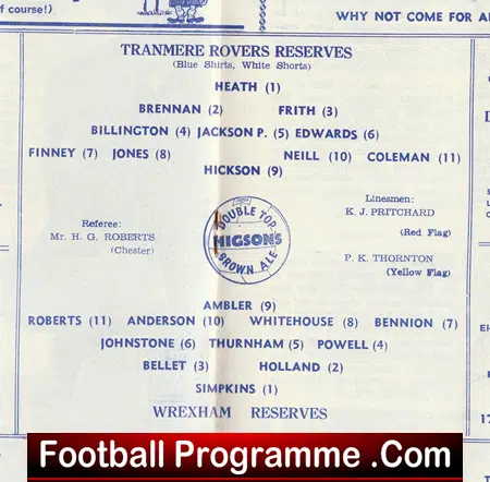 Tranmere Rovers v Wrexham 1962 - Image 3