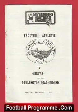 Ferryhill Athletic v Gretna 1985