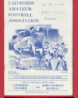 Caithness v Orkney 1984 – Scotland Amateur Football Match