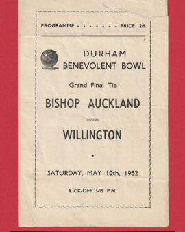 Bishop Auckland v Willington 1952 – Grand Cup Final