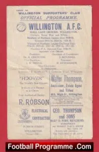 Willington v Consett 1948 – Durham Cup 1940’s
