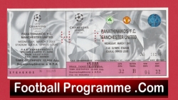 Panathinaikos v Manchester United 2001 – Ticket – Athens Greece