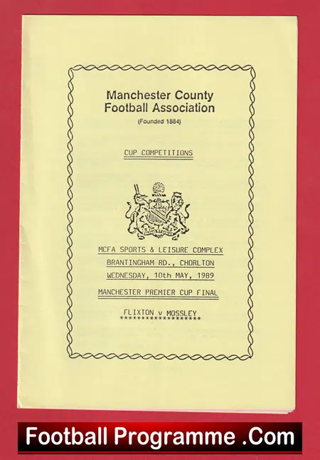 Flixton v Mossley 1989 - Manchester Premier Cup Final - Image 2