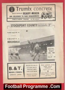 Stockport County v Rochdale 1960
