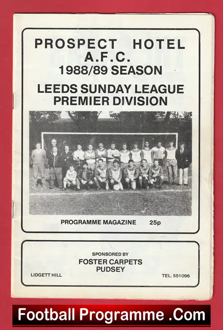 Prospect Hotel v Torre Road Social 1988 - Leeds Premier League - Image 2