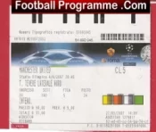 Roma v Manchester United 2008 – Ticket European Champions Italy