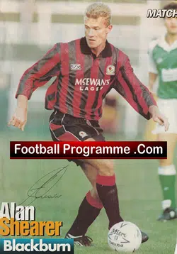 Blackburn Rovers Alan Shearer Autograph Signed Picture - football memorabilia