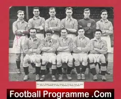 Blackpool Football Club Multi Autograph Signed Picture 1950s - football memorabilia