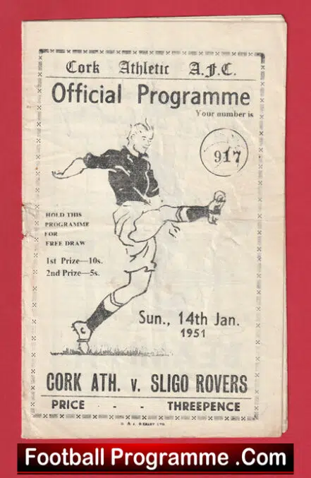 Cork Athletic v Sligo Rovers 1951 – Ireland