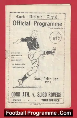 Cork Athletic v Sligo Rovers 1951 – Ireland