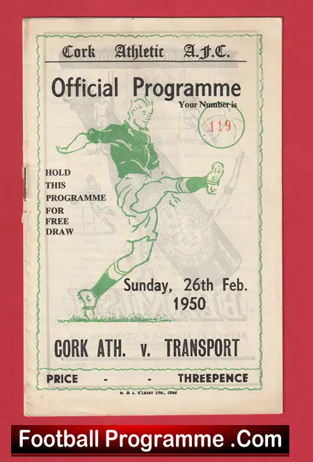 Cork Athletic v Transport 1950 - Ireland - Image 2