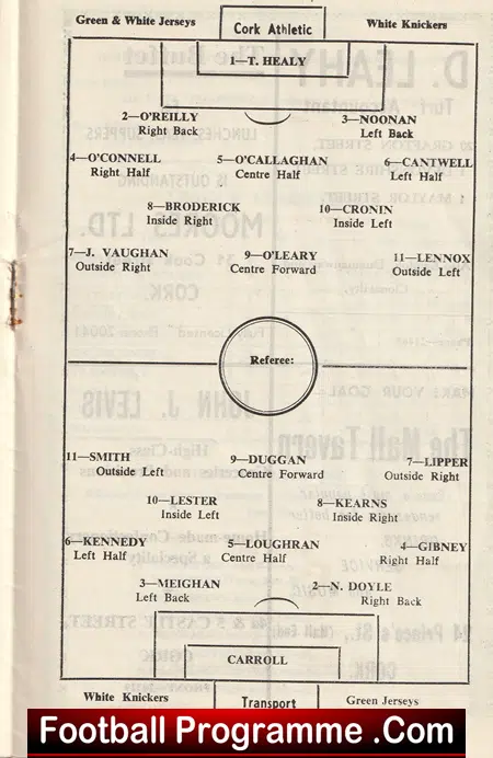 Cork Athletic v Transport 1950 - Ireland - Image 3