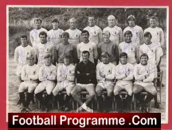 Coventry City Football Club Multi Signed Sheet 1969 - 1970 Team - football programme