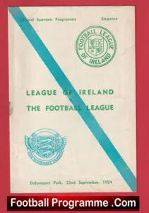 Ireland Football League v English League 1954 – Dalymount Park Irish