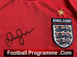 Manchester United David Beckham Signed Football Shirt England Man Utd