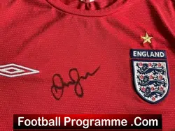 Manchester United David Beckham Signed Football Shirt England Man Utd