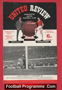 Manchester United v Newcastle United 1965 – Man Utd
