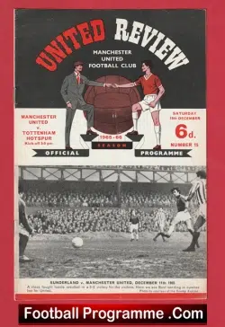 Manchester United v Tottenham 1965 – Man Utd Spurs – Man Utd