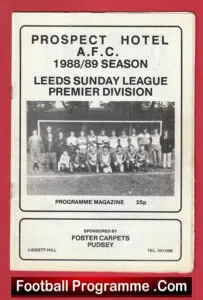 Prospect Hotel v Torre Road Social 1988 – Leeds Premier League