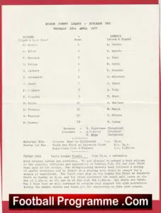 Ringmer v Bexhill 1977 – Sussex County League