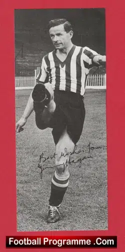 Sheffield United Jimmy Hagan Autograph Signed Picture 1940s - football memorabilia