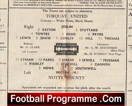 Torquay United v Notts County 1948 - 1940s - Image 3