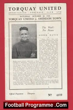 Torquay United v Swindon Town 1948 – 1940s