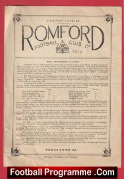 Walthamstow Avenue v Tilbury 1947 – Essex Senior Cup at Romford