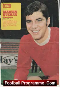 Manchester United Martin Buchan Autograph Signed Man Utd