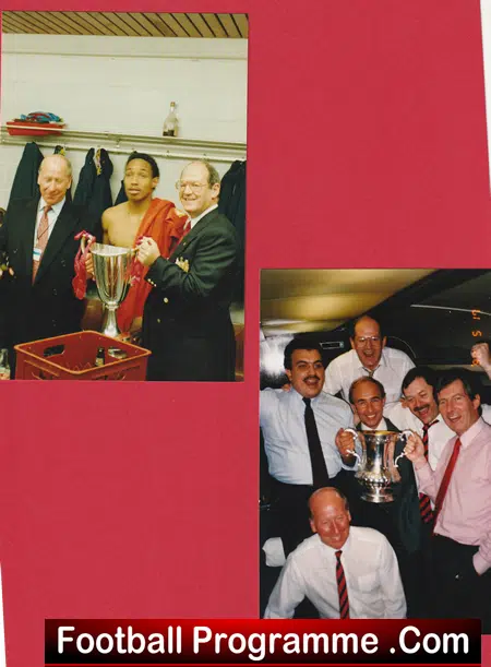 Manchester United Genuine Photogaphs 1990s Dressing Room Cup Man Utd - Image 2
