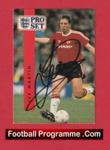 Manchester United Lee Martin Autographed Pro Set Football Card Man Utd