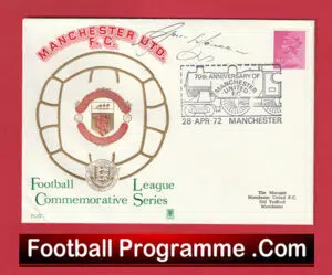 Manchester United Gordon McQueen Autographed FDC Man Utd