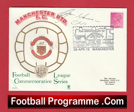 Manchester United Gordon McQueen Autographed FDC Man Utd - Image 2