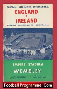 England v Ireland 1955 – at Wembley – London