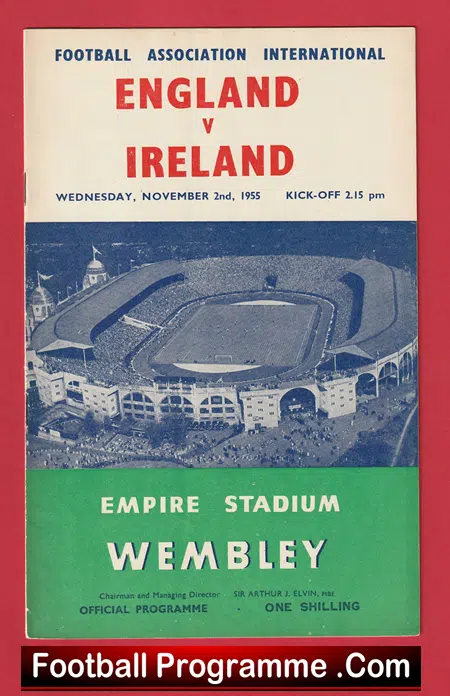 England v Ireland 1955 - at Wembley - London - Image 2
