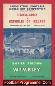 England v Ireland 1957 – Duncan Edwards World Cup Prelims
