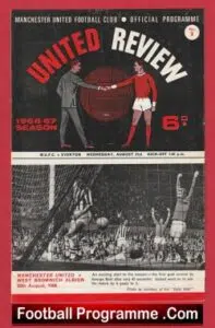 Manchester United v Sheffield Wednesday 1966 – Man United