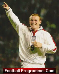 Manchester United Wayne Rooney Autograph Signed Man United